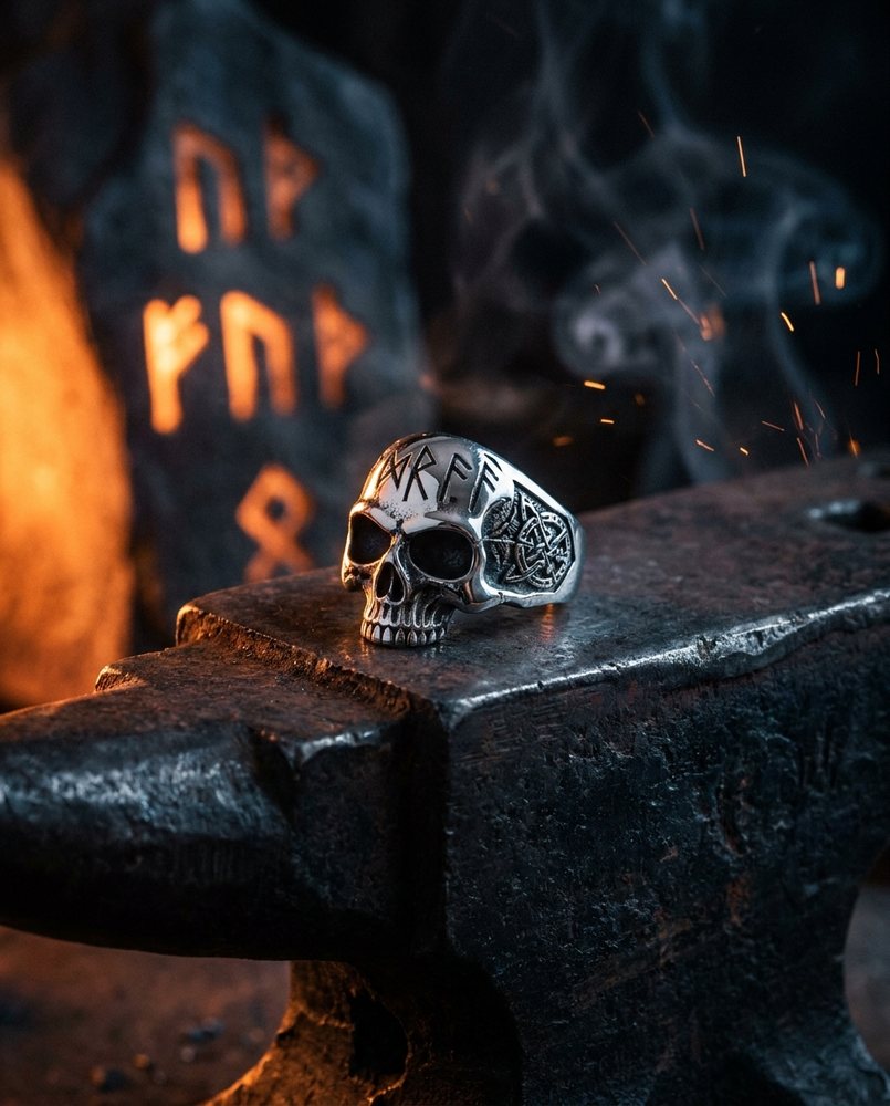 FORGED skull ring